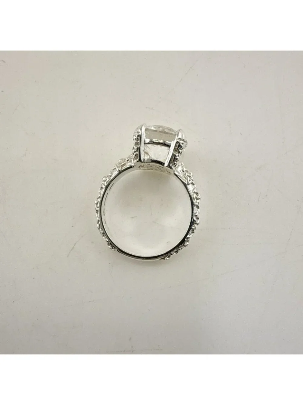 Deb Guyot Ring Sterling Silver Herkimer 